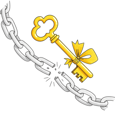 Image symbolisant la libération du stress et des dépendances grâce à l'hypnose