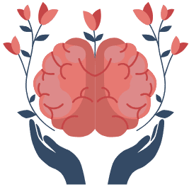 Les effets positifs de l'arrêt du tabac sur le cerveau Illustration du cerveau représentant les bénéfices du sevrage tabagique sur la concentration, les fonctions cognitives et le bien-être mental.